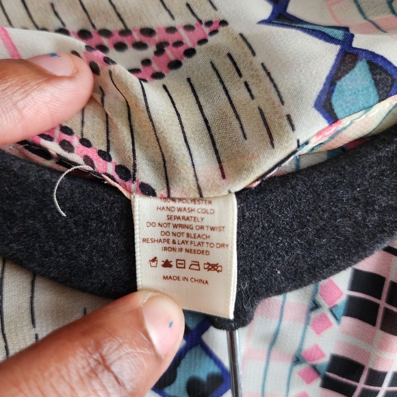 Do Everything In Love Beige Multicolored Boho Fringe Geometric Cardigan … - Picture 6 of 6